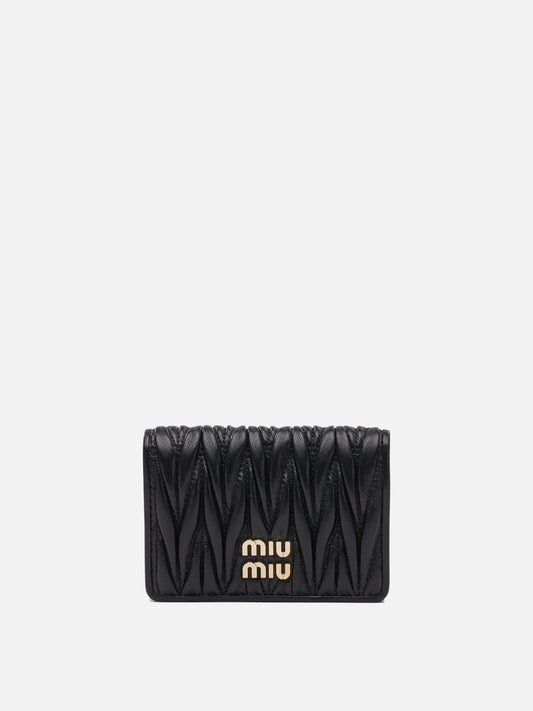 Card holders Logo  Black - Miu Miu Women | PDP | VIETTI Online Store 
