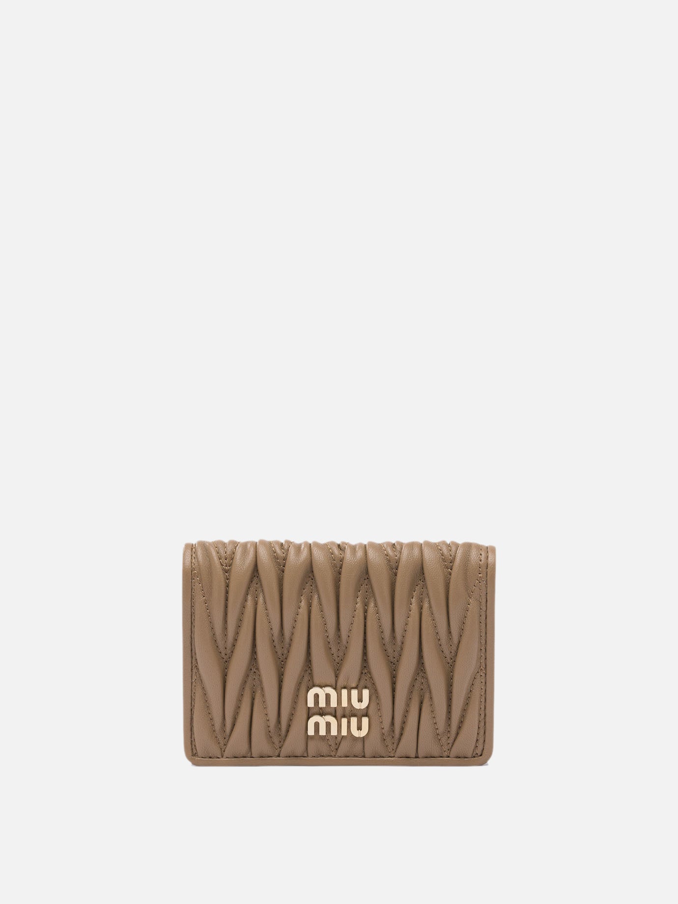 Card holders Logo  Brown - Miu Miu Women | PDP | VIETTI Online Store | Zoom-Modal
