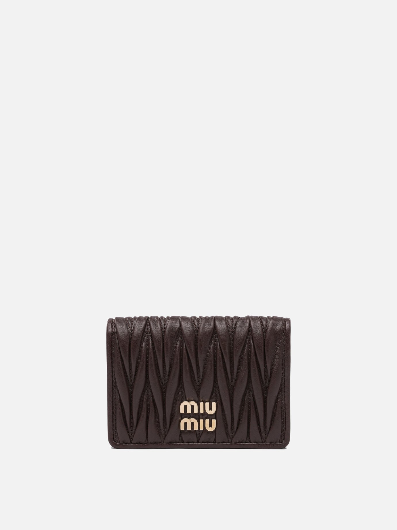 Card holders Logo  Brown - Miu Miu Women | PDP | VIETTI Online Store | thumbnail