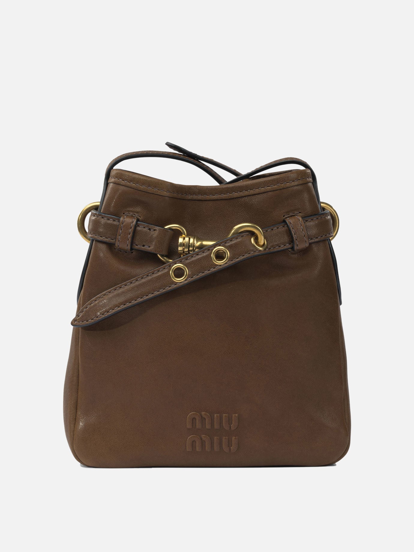 Small bags 100% lamb leather  Brown - Miu Miu Women | PDP | VIETTI Online Store | thumbnail