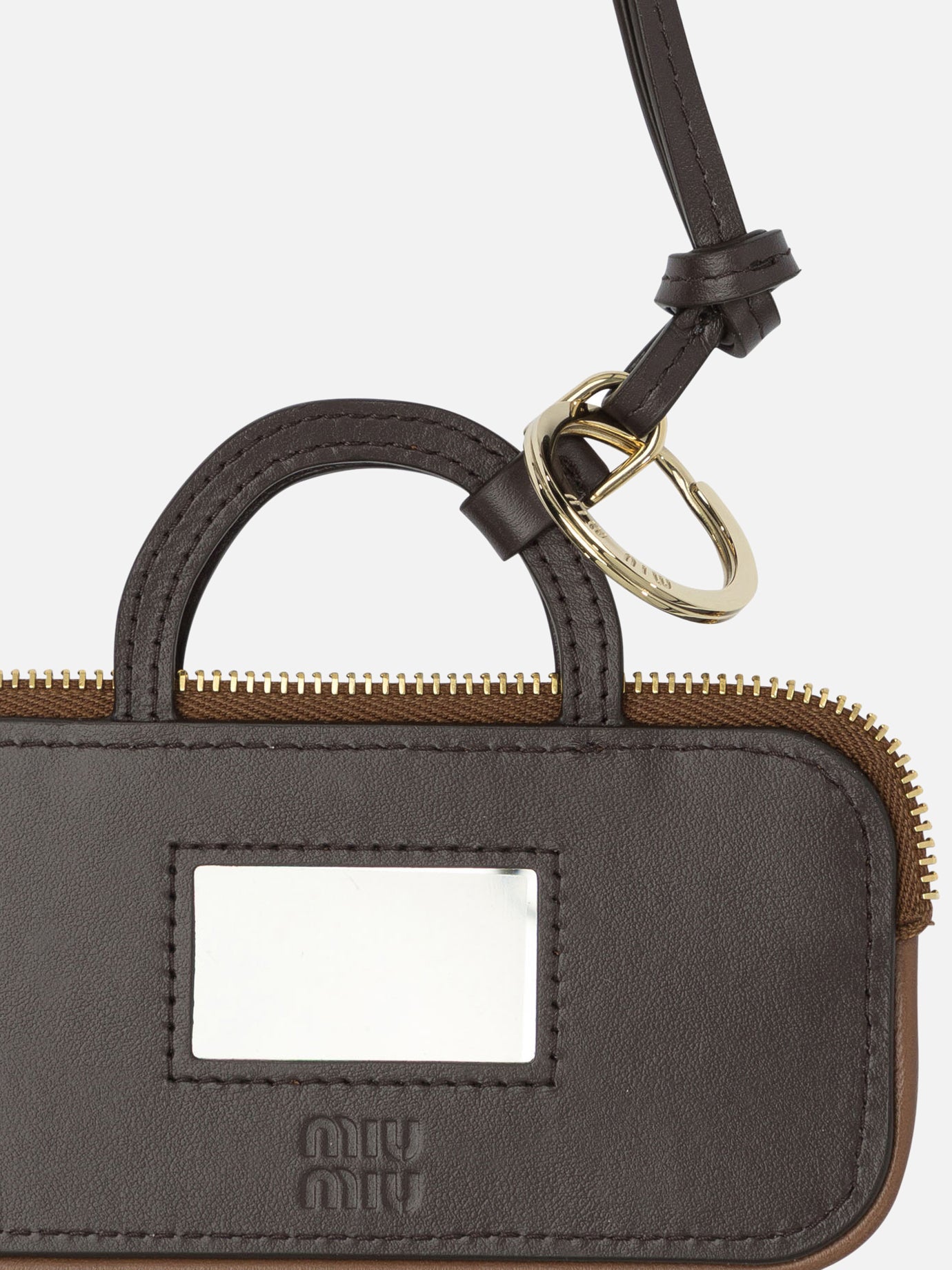 Charms 100% calf leather  Brown - Miu Miu Women | PDP | VIETTI Online Store | thumbnail_2