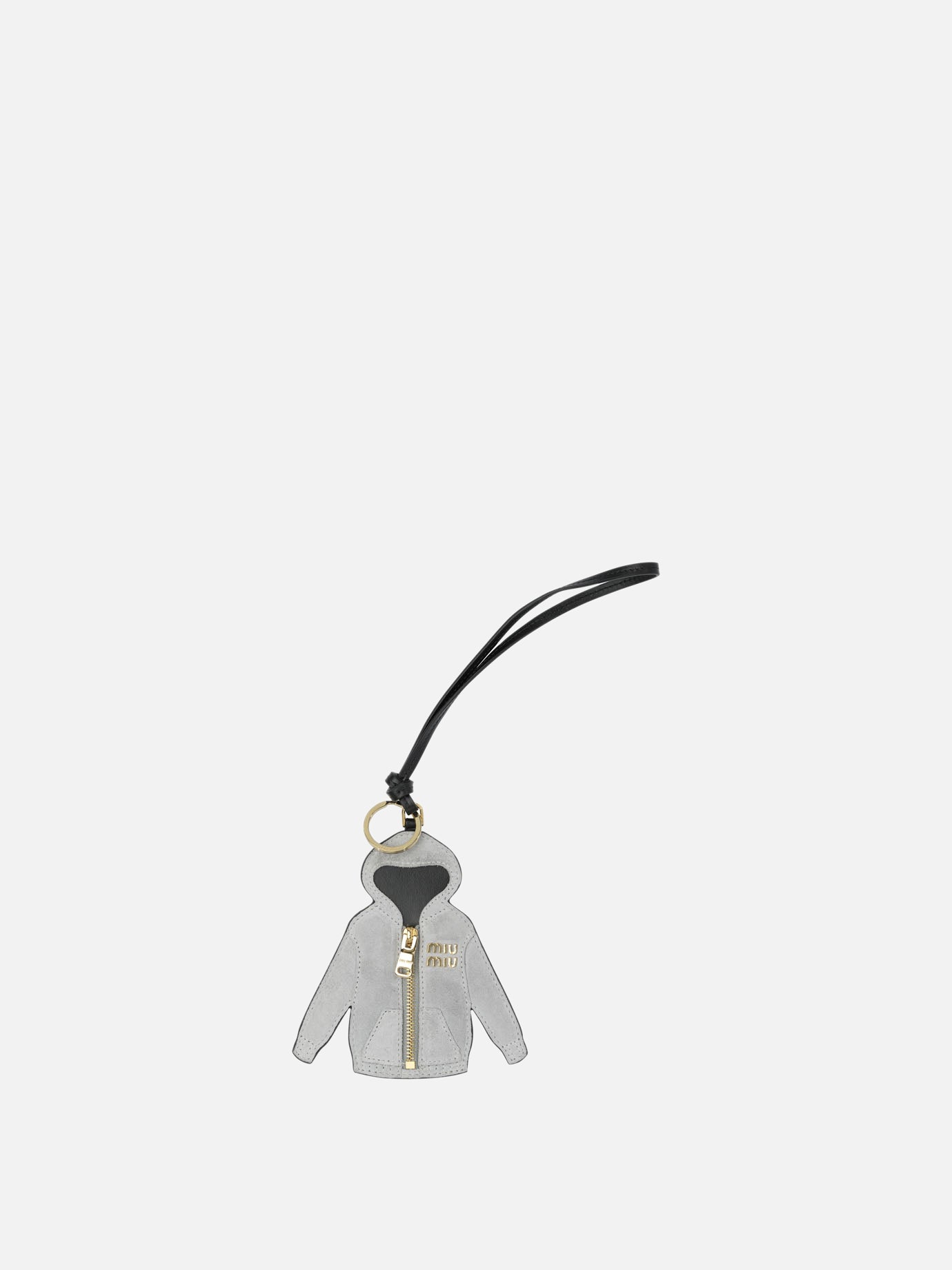 Charms 100% calf leather  Grey - Miu Miu Women | PDP | VIETTI Online Store | Zoom-Modal

