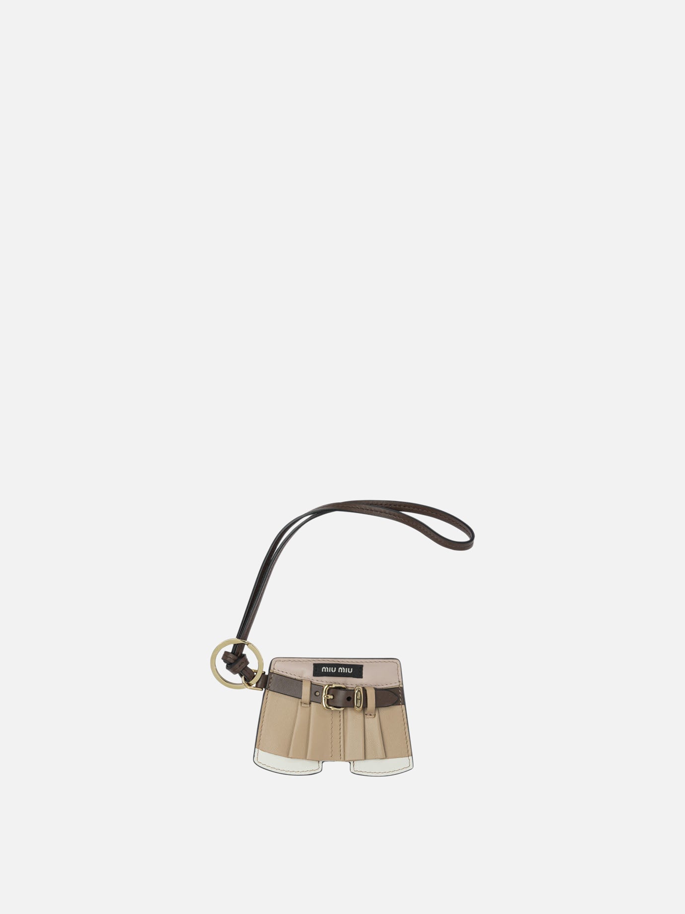 Charms 100% lamb leather  Brown - Miu Miu Women | PDP | VIETTI Online Store | thumbnail