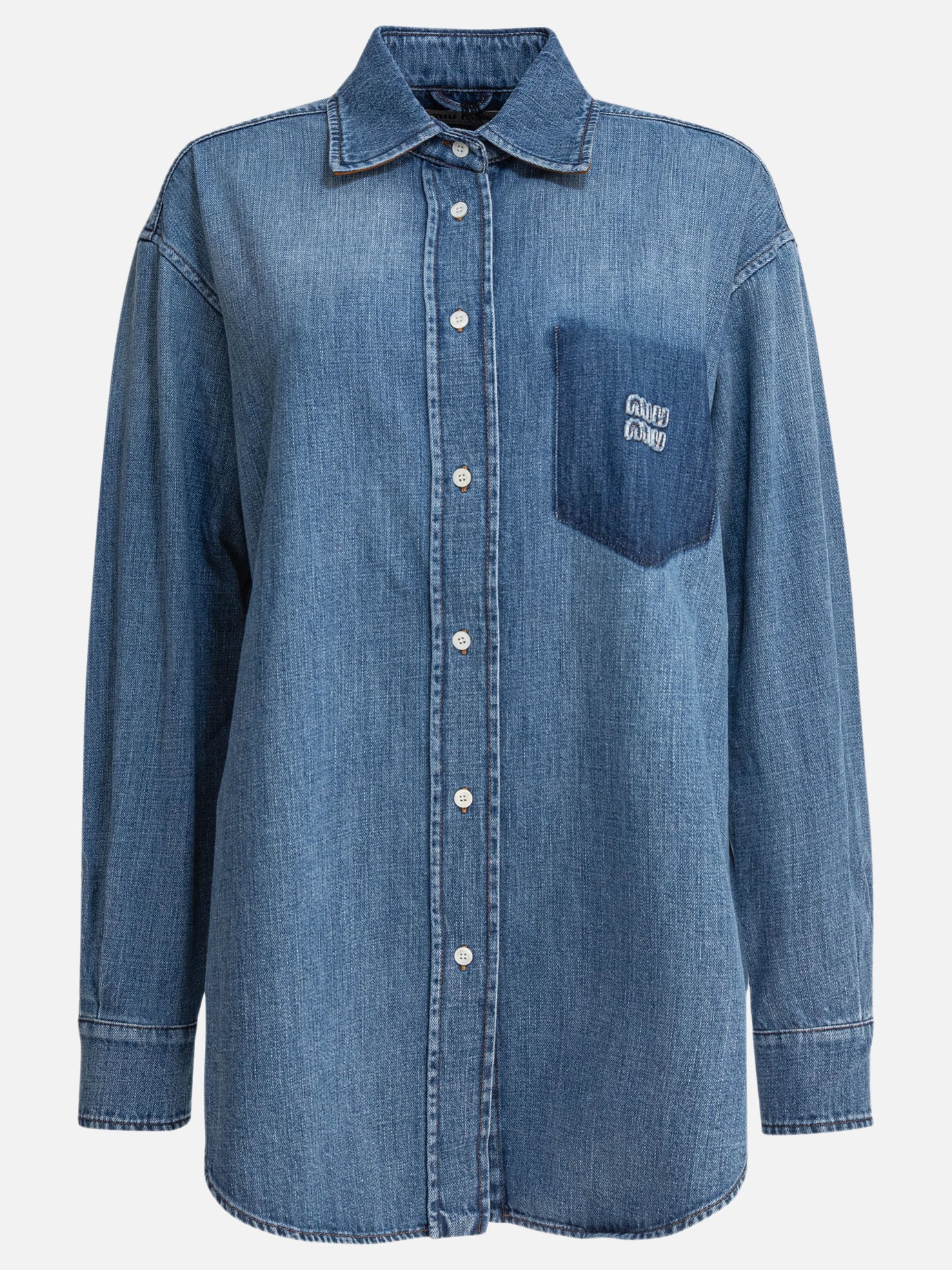 Miu Miu Denim shirt 11113128_42 Light blue thumbnail_1
