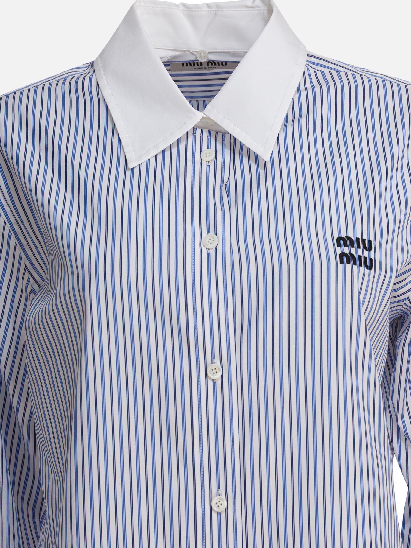 Casual shirts Logo  White - Miu Miu Women | PDP | VIETTI Online Store | Zoom-Modal_3
