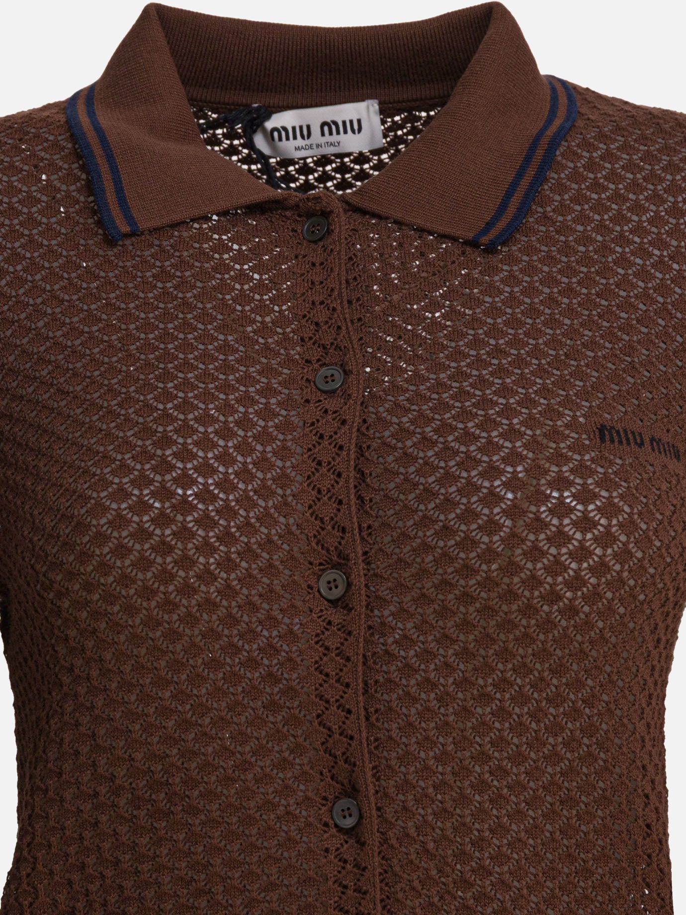Miu Miu Cotton cardigan Brown