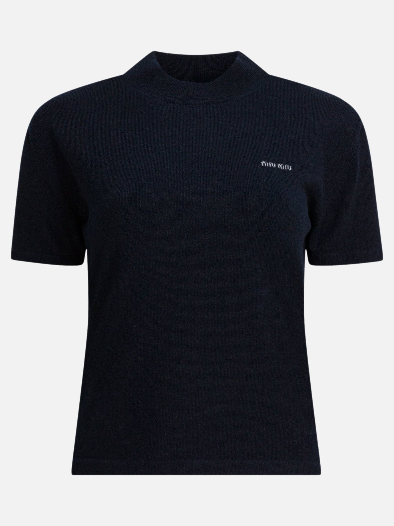 Polo shirts with buttons Logo  Blue - Miu Miu Women | PDP | VIETTI Online Store | thumbnail