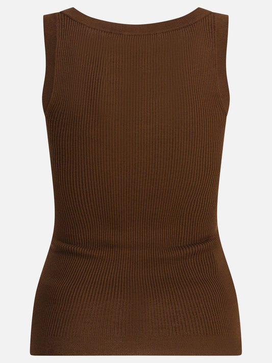 Tank tops Logo  Brown - Miu Miu Women | PLP | VIETTI Online Store | 2
