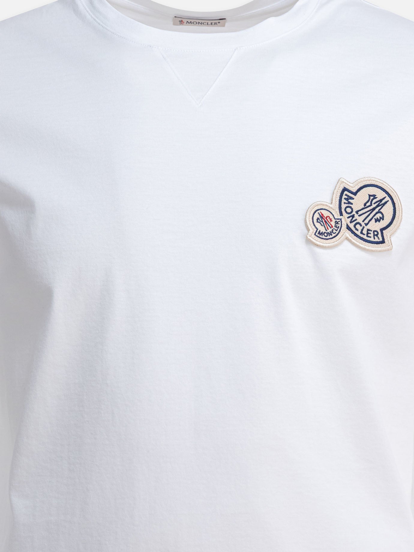 Crewneck t-shirts Logo  White - Moncler Men | PDP | VIETTI Online Store | Zoom-Modal_3
