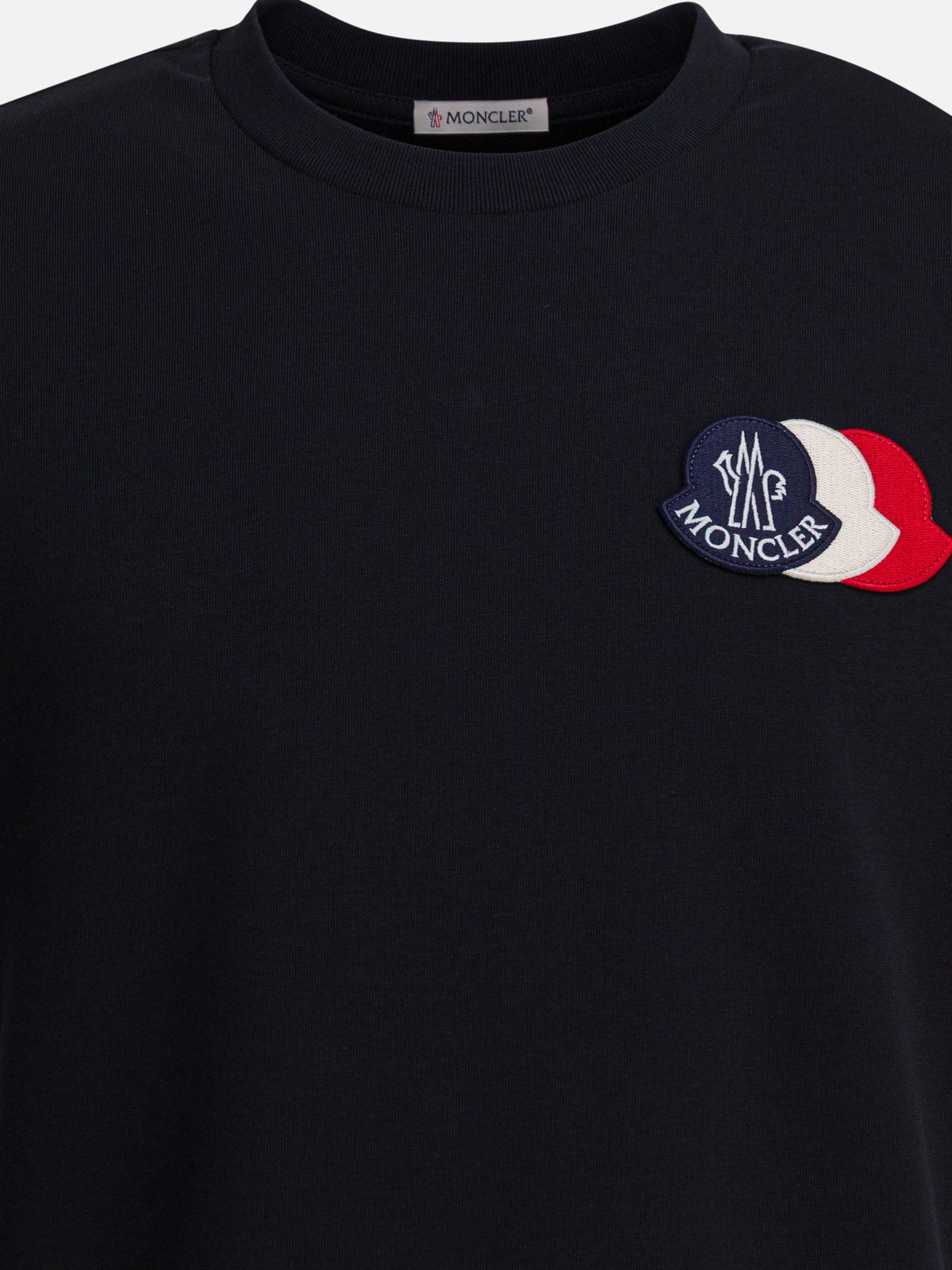 Crewneck t-shirts Logo  Black - Moncler Men | PDP | VIETTI Online Store | thumbnail_3