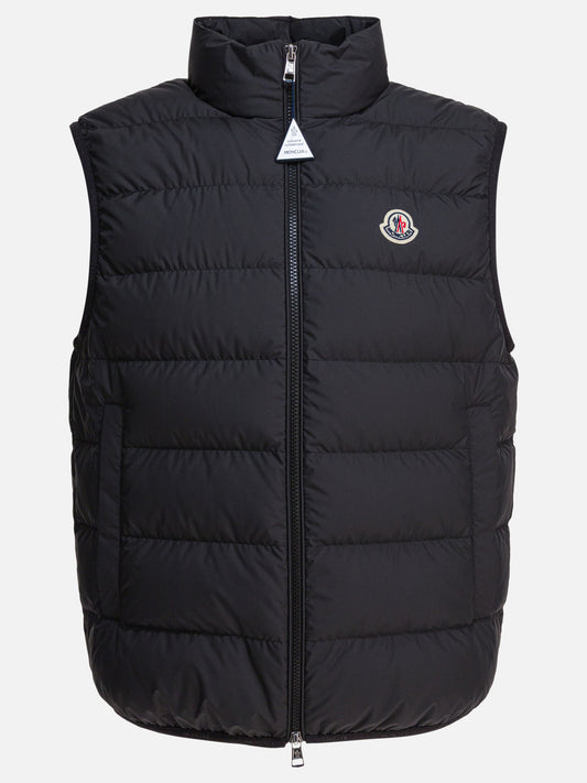 Vest jackets Logo  Black - Moncler Men | PLP | VIETTI Online Store 
