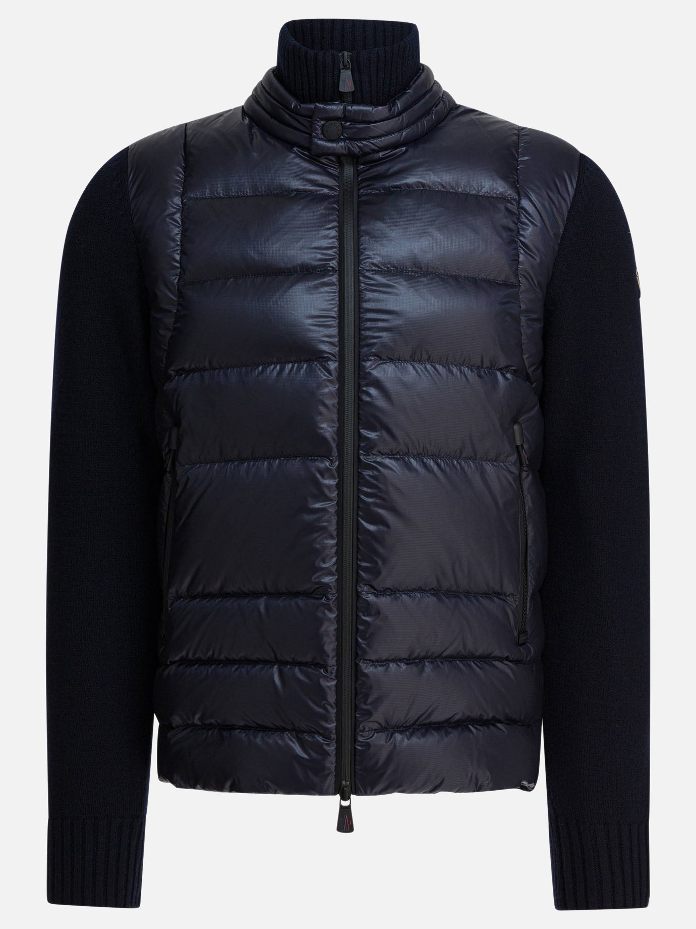 Quilted & Utility Jackets Logo  Blue - Moncler Grenoble Men | PDP | VIETTI Online Store | thumbnail