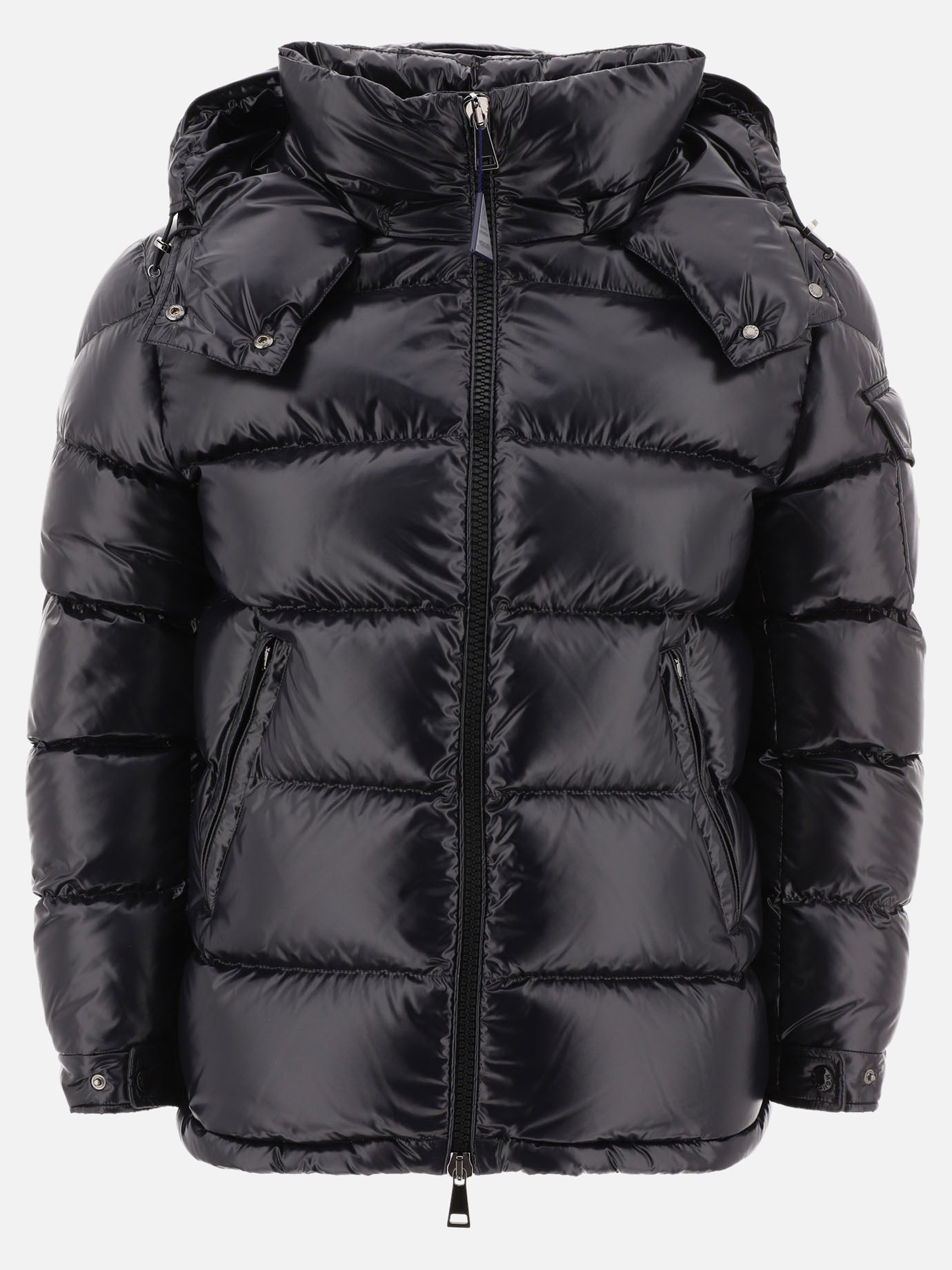 Down jackets Solid colour  Black - Moncler Women | PDP | VIETTI Online Store | Zoom-Modal
