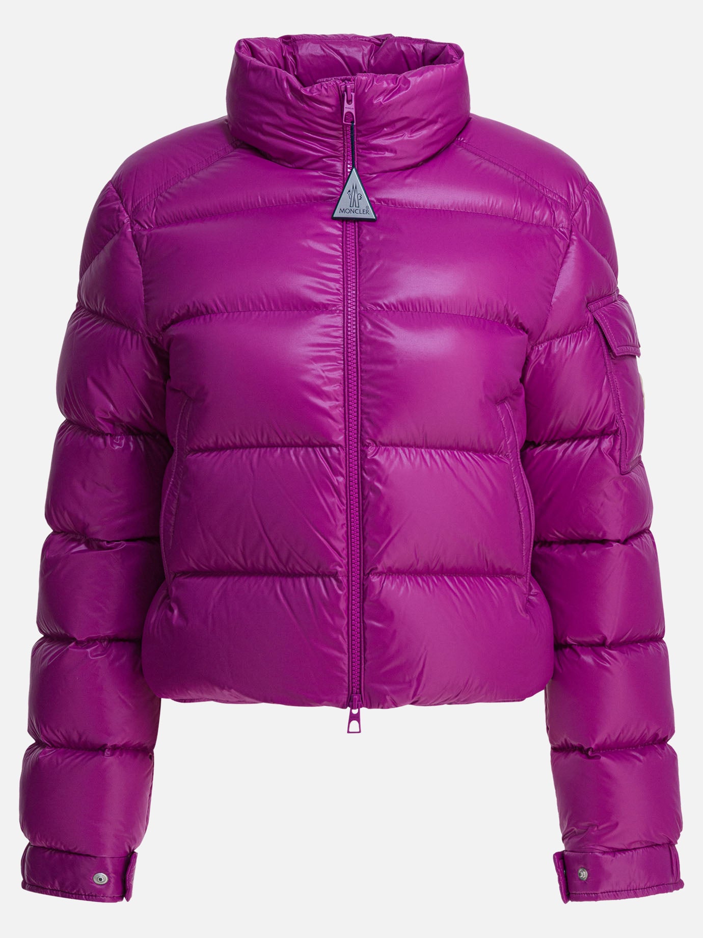 Down jackets Solid colour  Fuchsia - Moncler Women | PDP | VIETTI Online Store | Zoom-Modal
