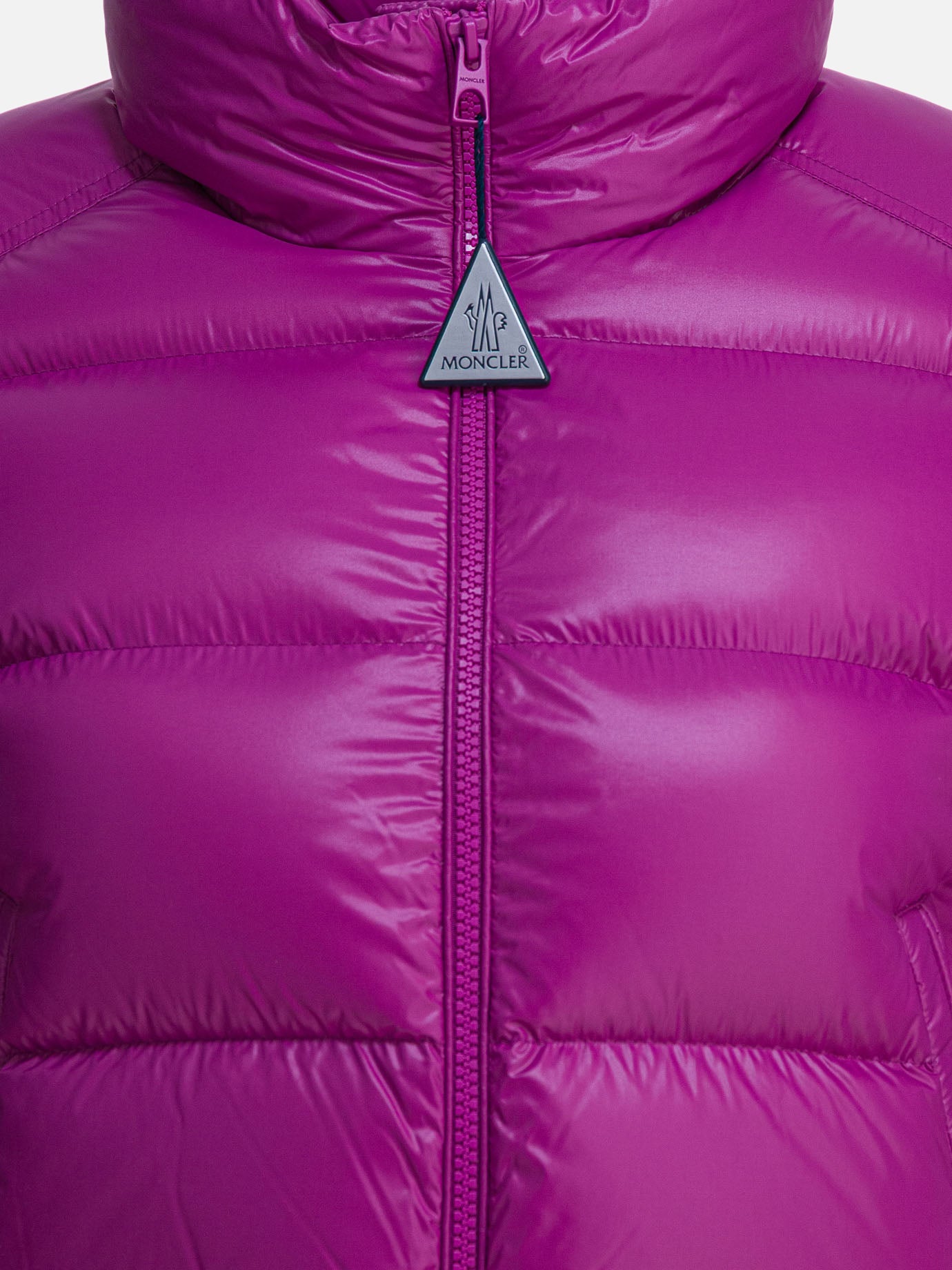 Down jackets Solid colour  Fuchsia - Moncler Women | PDP | VIETTI Online Store | Zoom-Modal_3
