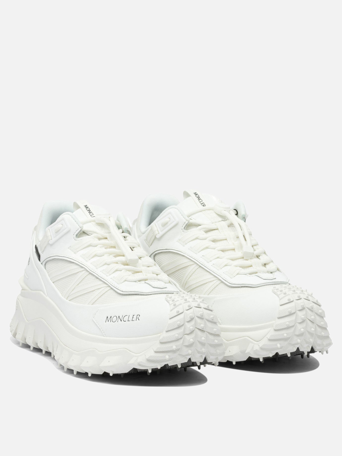 Low top sneakers 60% nylon 40% leather - 100% rubber  White - Moncler Men | PDP | VIETTI Online Store | Zoom-Modal_2
