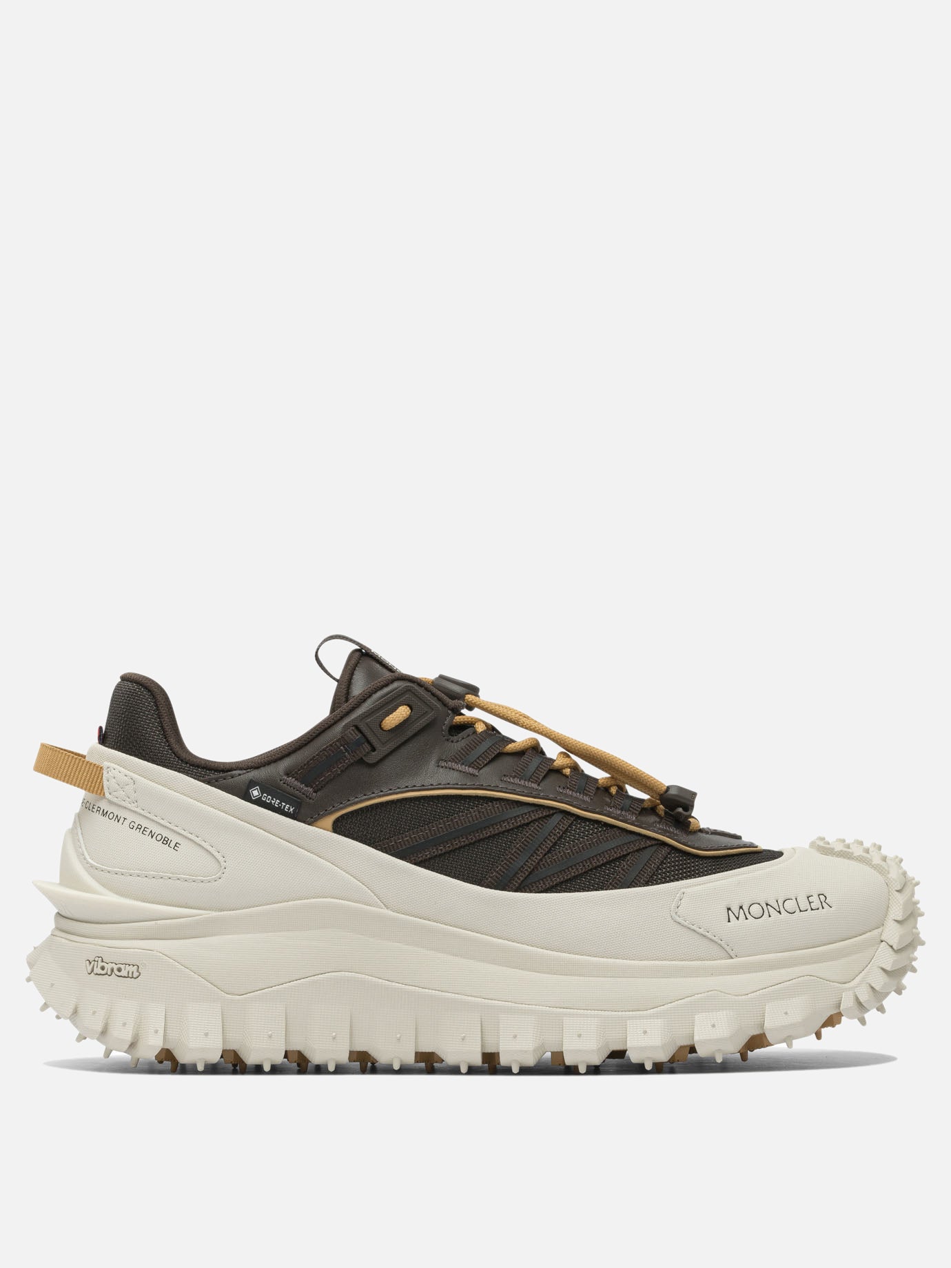 Low top sneakers 60% nylon 40% leather - 100% rubber  Grey - Moncler Men | PDP | VIETTI Online Store | thumbnail