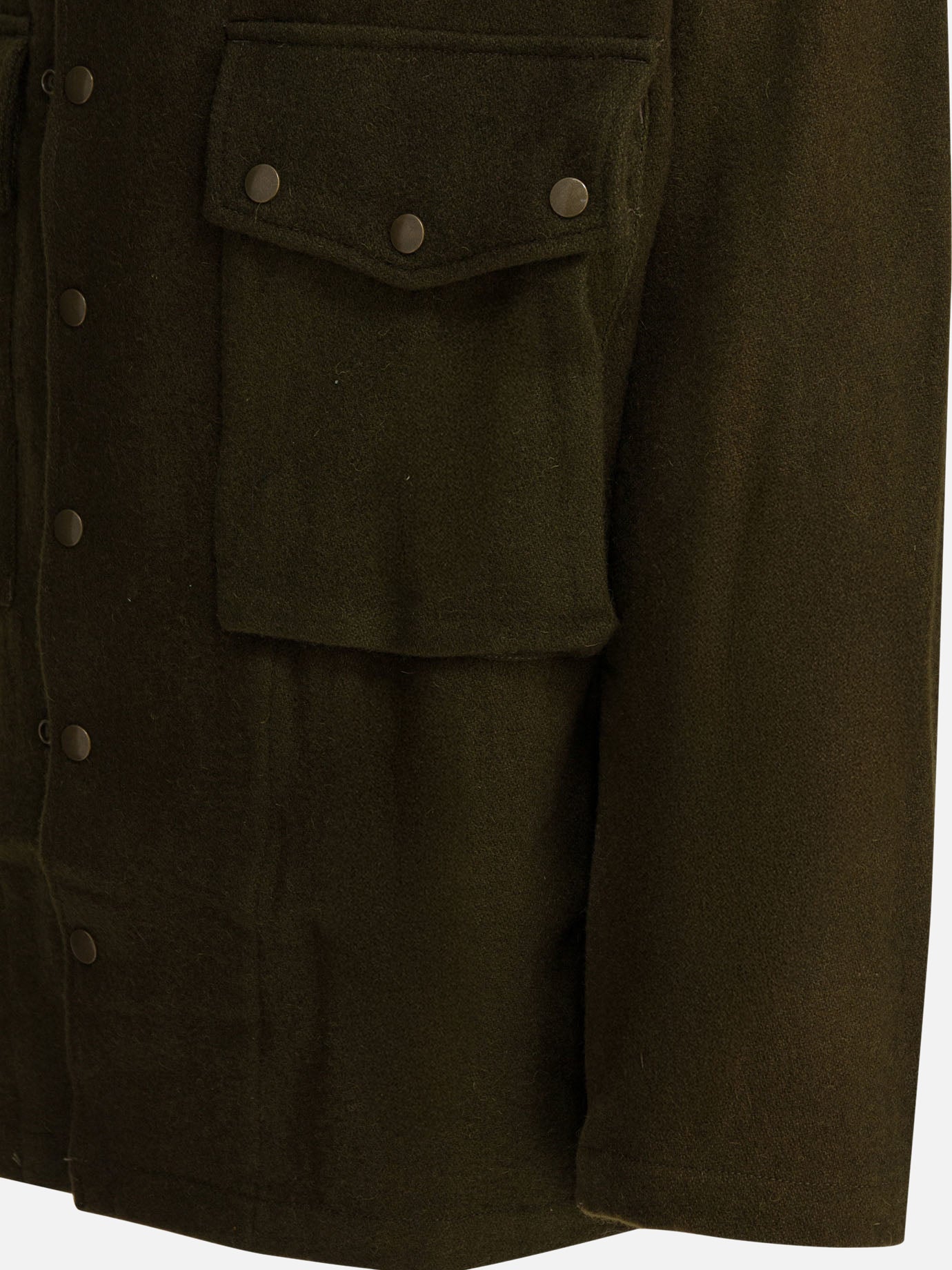 Overshirt jackets Solid colour  Green - Needles Men | PDP | VIETTI Online Store | thumbnail_4