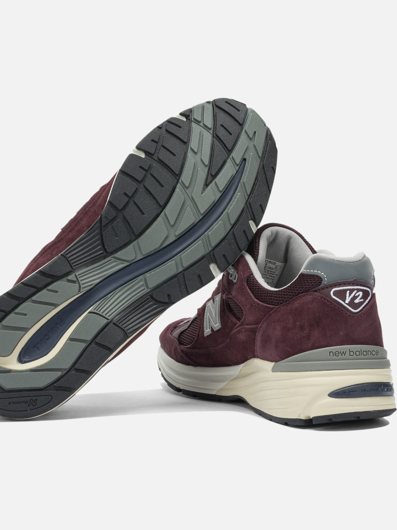 Low top sneakers 100% suede leather - 100% rubber  Bordeaux - New Balance Men | PDP | VIETTI Online Store | Zoom-Modal_5
