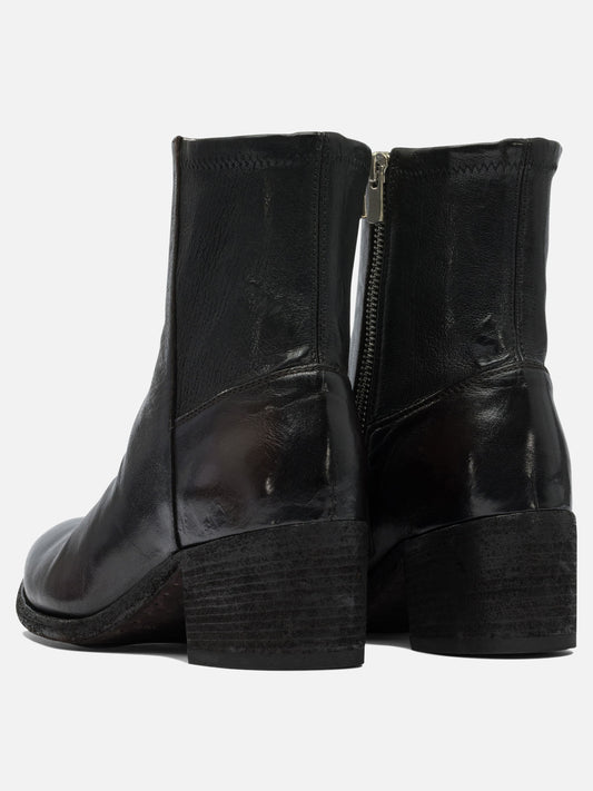 Zipped boots 100% leather - 100% leather  Black - Officine Creative Women | PDP | VIETTI Online Store | 2
