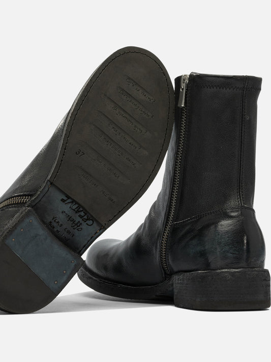 Zipped boots 100% leather - 100% rubber  Black - Officine Creative Women | PDP | VIETTI Online Store | 2
