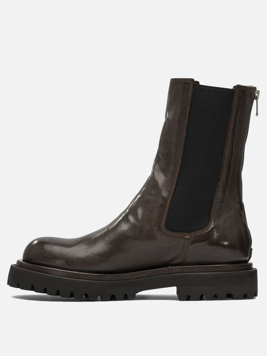 Zipped boots 100% leather - 100% rubber  Brown - Officine Creative Women | PDP | VIETTI Online Store | 2
