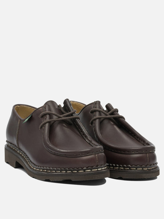 Laced loafers 100% leather - 100% rubber  Brown - Paraboot Men | PDP | VIETTI Online Store | 2
