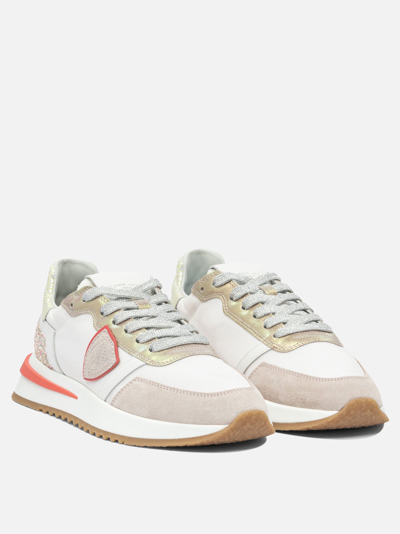 Low top sneakers 80% leather 20% polyamide - 100% rubber  Beige - Philippe Model Paris Women | PDP | VIETTI Online Store | thumbnail_2