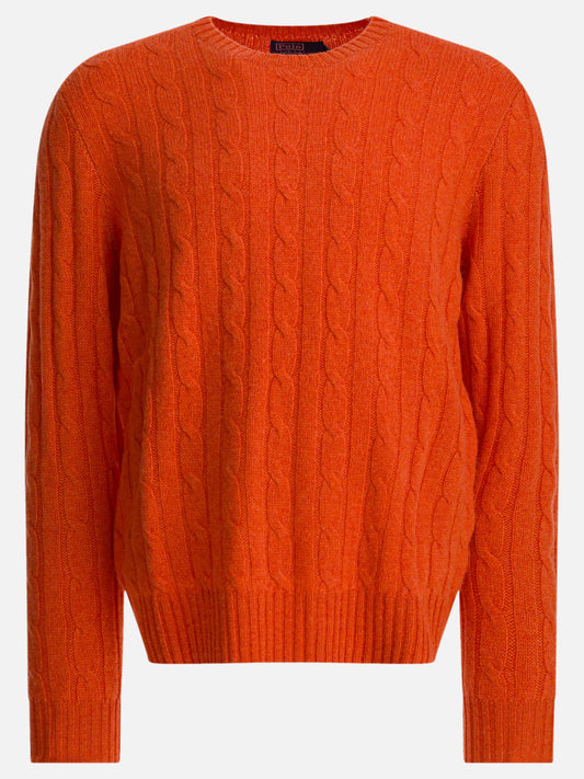 Crewneck sweaters Solid colour  Orange - Polo Ralph Lauren Men | PDP | VIETTI Online Store 

