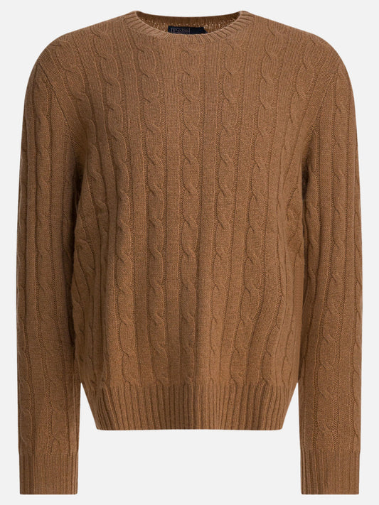 Crewneck sweaters Solid colour  Brown - Polo Ralph Lauren Men | PDP | VIETTI Online Store 
