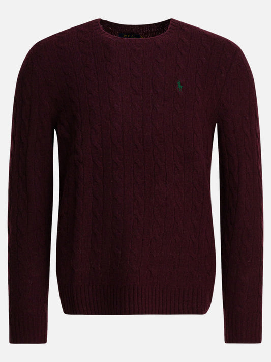 Crewneck sweaters Solid colour  Bordeaux - Polo Ralph Lauren Men | PDP | VIETTI Online Store 

