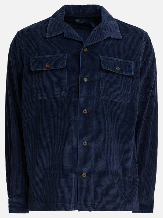 Overshirt jackets Solid colour  Blue - Polo Ralph Lauren Men | PDP | VIETTI Online Store 
