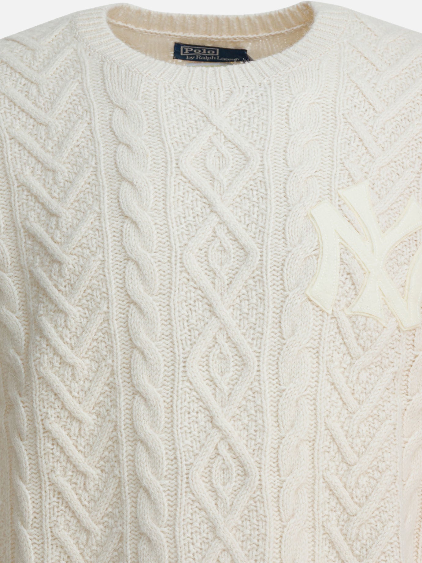 Crewneck sweaters Textured knit  White - Polo Ralph Lauren Men | PDP | VIETTI Online Store | thumbnail_3