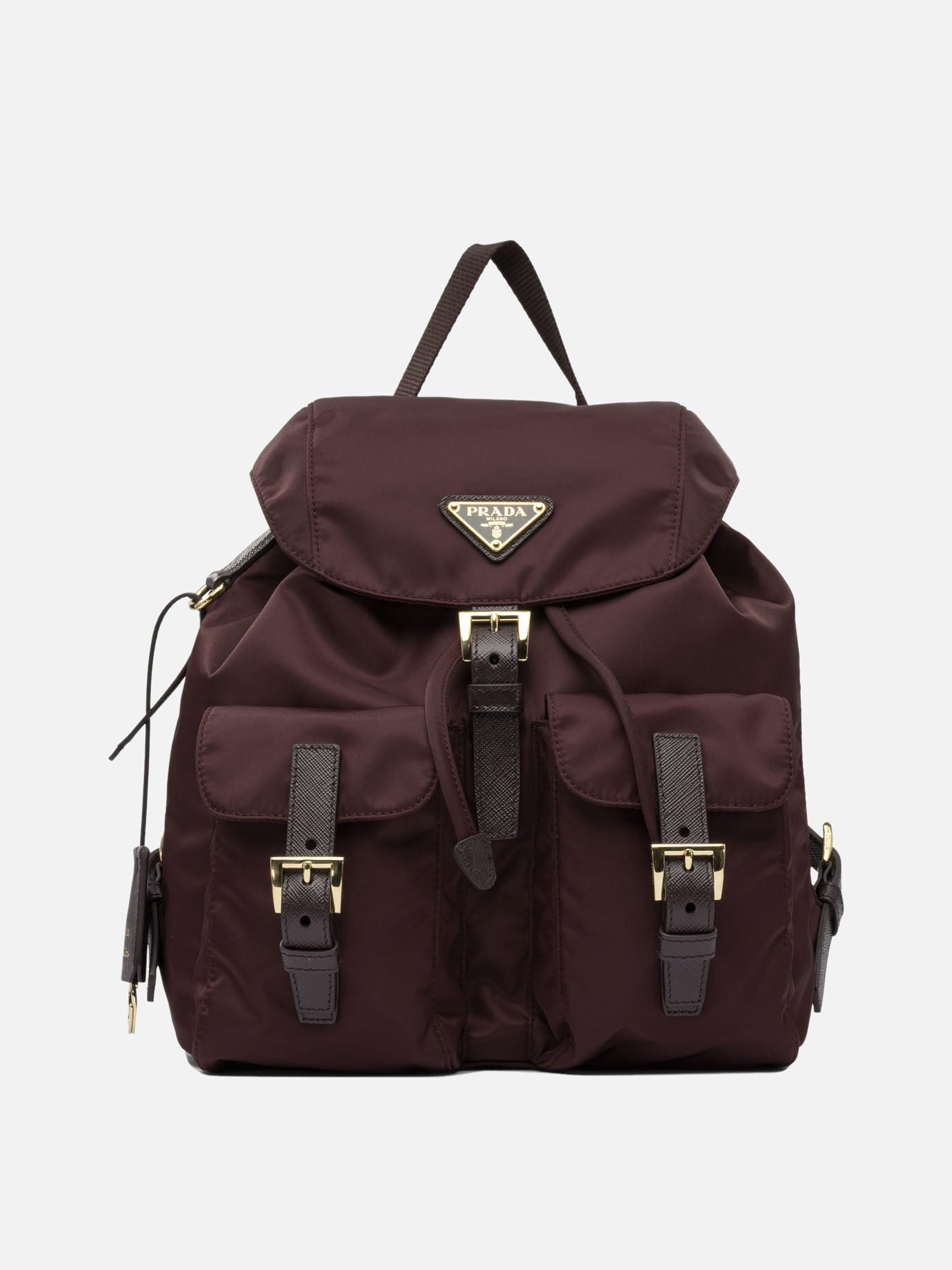 Casual backpacks 100% recycled polyamide  Bordeaux - Prada Women | PDP | VIETTI Online Store | Zoom-Modal
