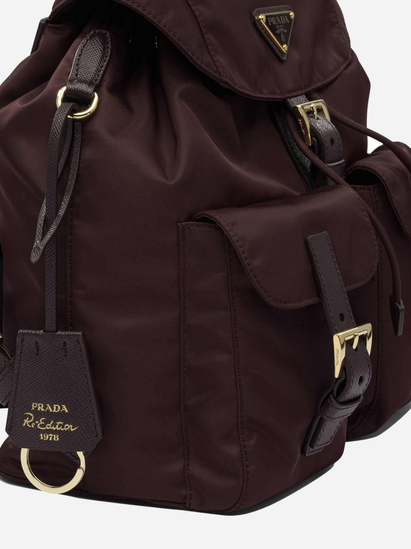 Casual backpacks 100% recycled polyamide  Bordeaux - Prada Women | PDP | VIETTI Online Store | Zoom-Modal_4
