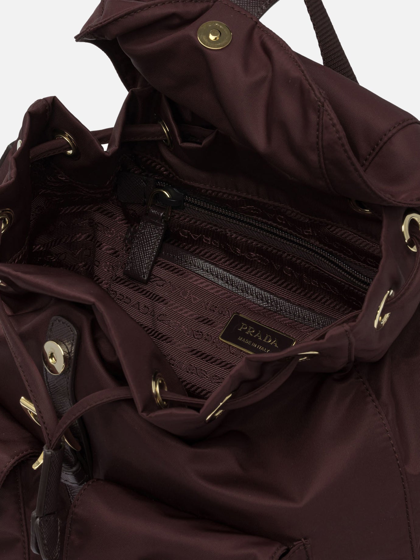 Casual backpacks 100% recycled polyamide  Bordeaux - Prada Women | PDP | VIETTI Online Store | thumbnail_5