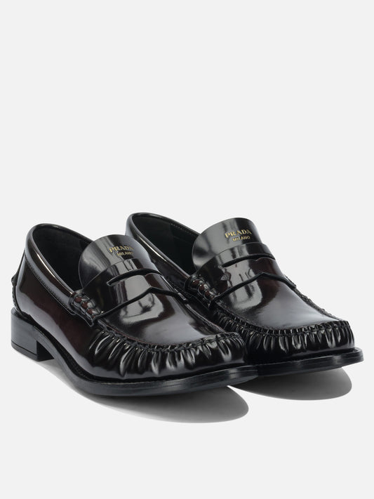 Loafers 100% calf leather - 100% rubber  Brown - Prada Women | PLP | VIETTI Online Store | 2

