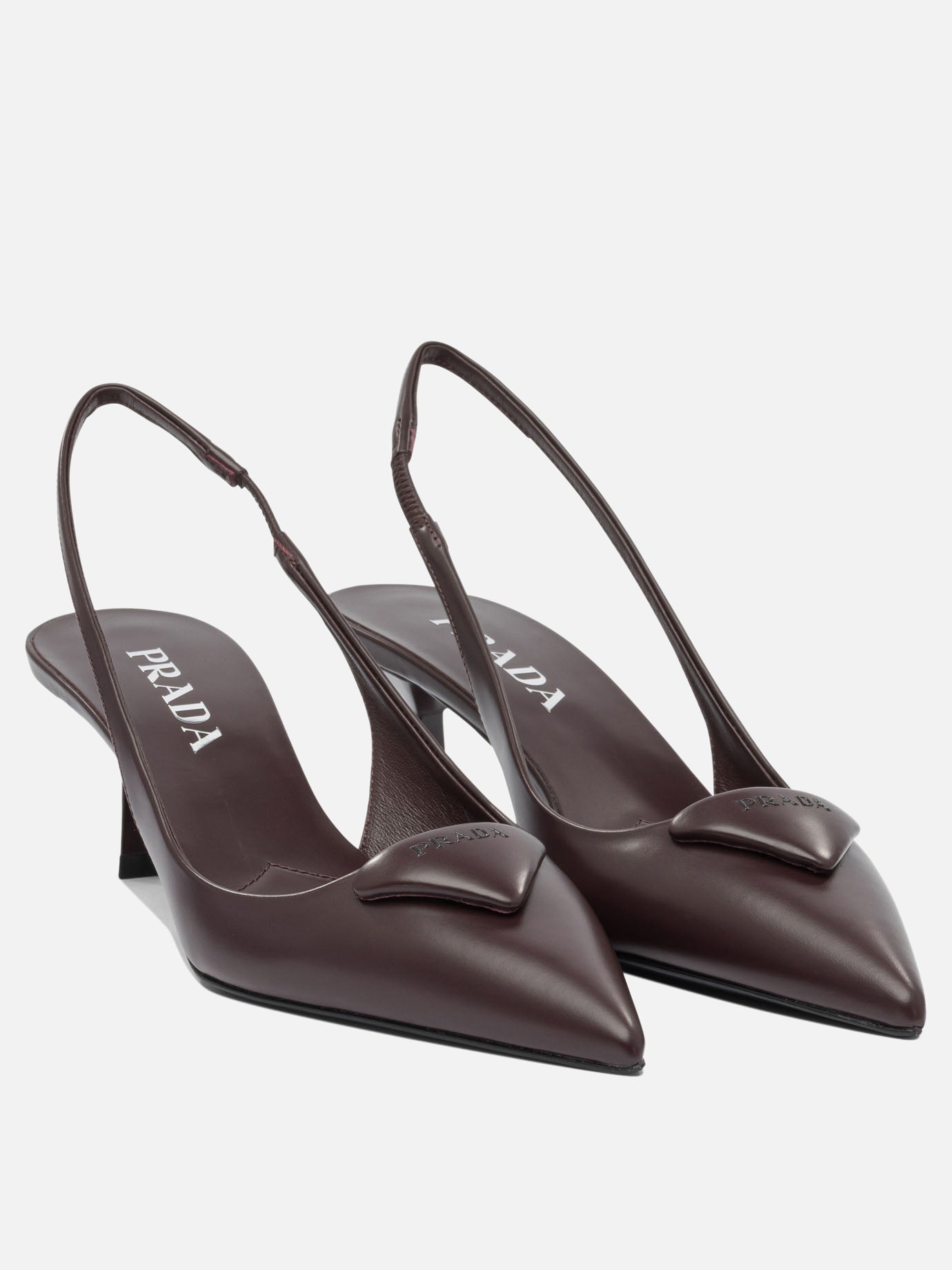 Slingbacks 100% calf leather - 100% leather  Bordeaux - Prada Women | PDP | VIETTI Online Store | thumbnail_2