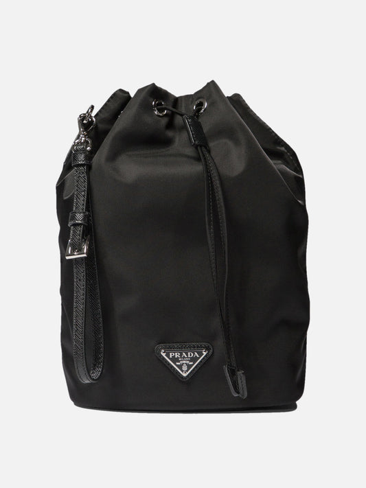 Pouch 100% recycled polyamide - 100% viscose  Black - Prada Women | PDP | VIETTI Online Store 
