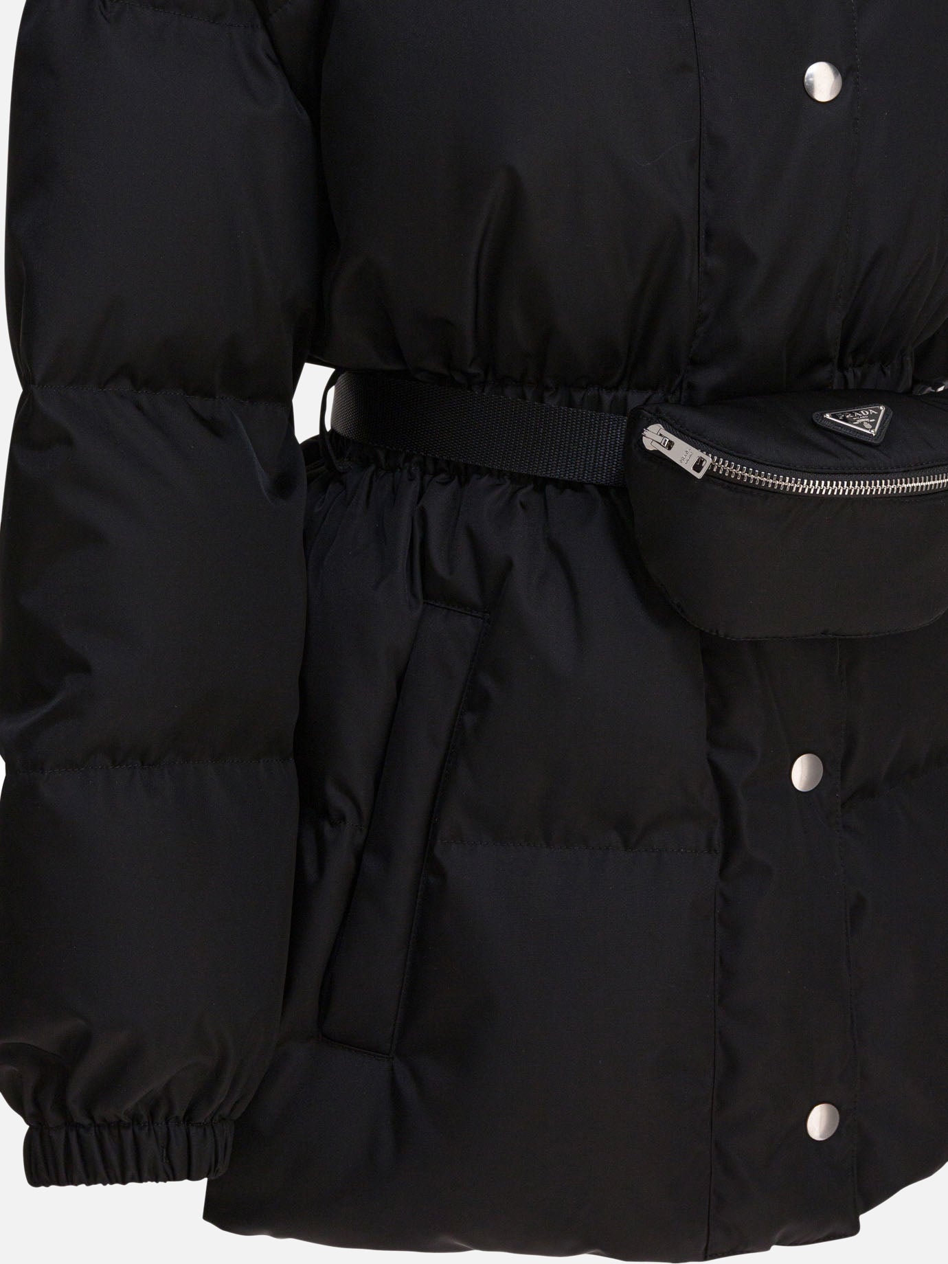 Down jackets Logo  Black - Prada Women | PDP | VIETTI Online Store | thumbnail_4