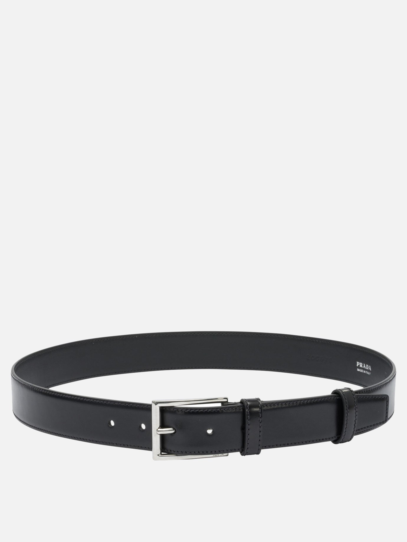 Leather belts 100% calf leather  Black - Prada Men | PDP | VIETTI Online Store | Zoom-Modal
