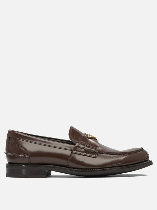 Prada Brushed leather loafers 10061173_6 Brown 1