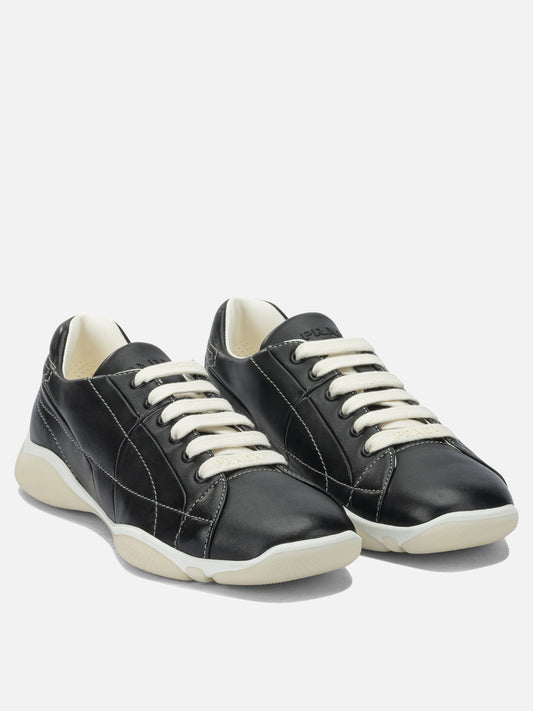Low top sneakers 100% lamb leather - 100% rubber  Black - Prada Men | PLP | VIETTI Online Store 
