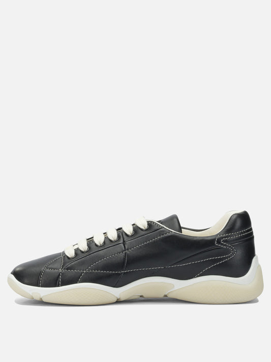 Low top sneakers 100% lamb leather - 100% rubber  Black - Prada Men | PLP | VIETTI Online Store | 2
