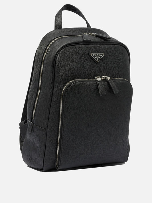 Prada Leather backpack 17334384_UNI Black 2