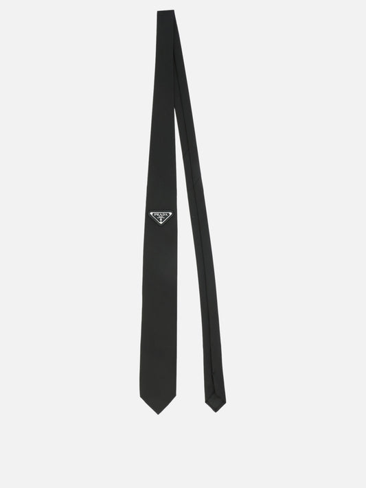 Prada Gabardine Re-Nylon Tie 13057064_R150 Black 1