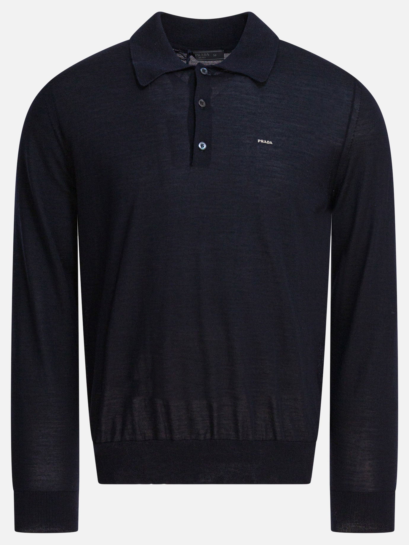 Polo shirts with buttons Logo  Blue - Prada Men | PDP | VIETTI Online Store | thumbnail