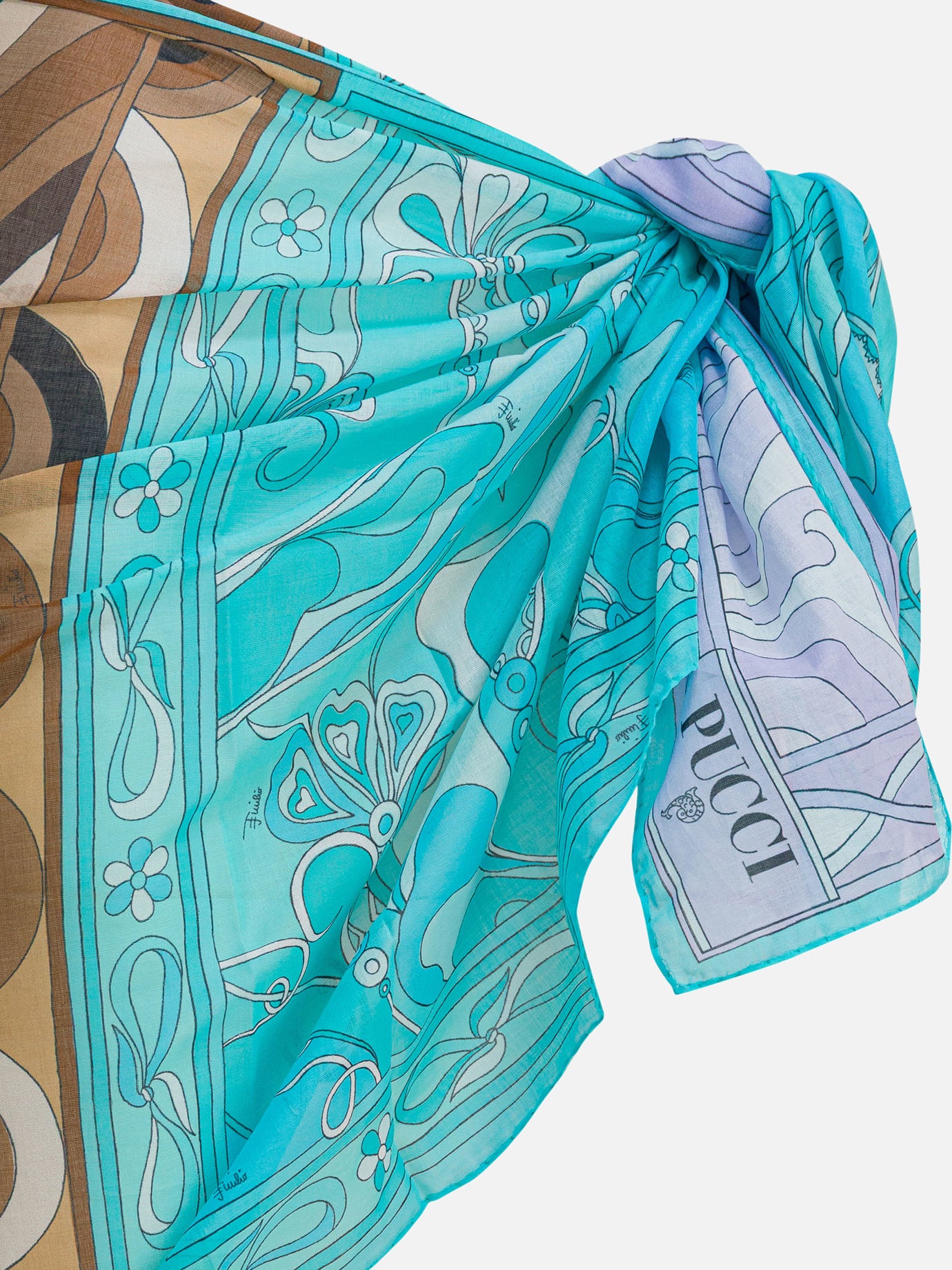 Beach dresses Graphics  Light blue - Pucci Women | PDP | VIETTI Online Store | Zoom-Modal_3
