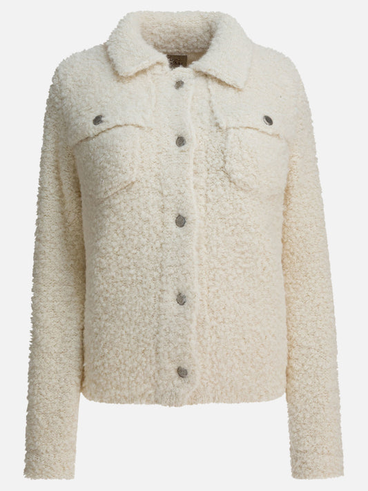 Overshirt jackets Bouclé  White - Rakkì Women | PLP | VIETTI Online Store 
