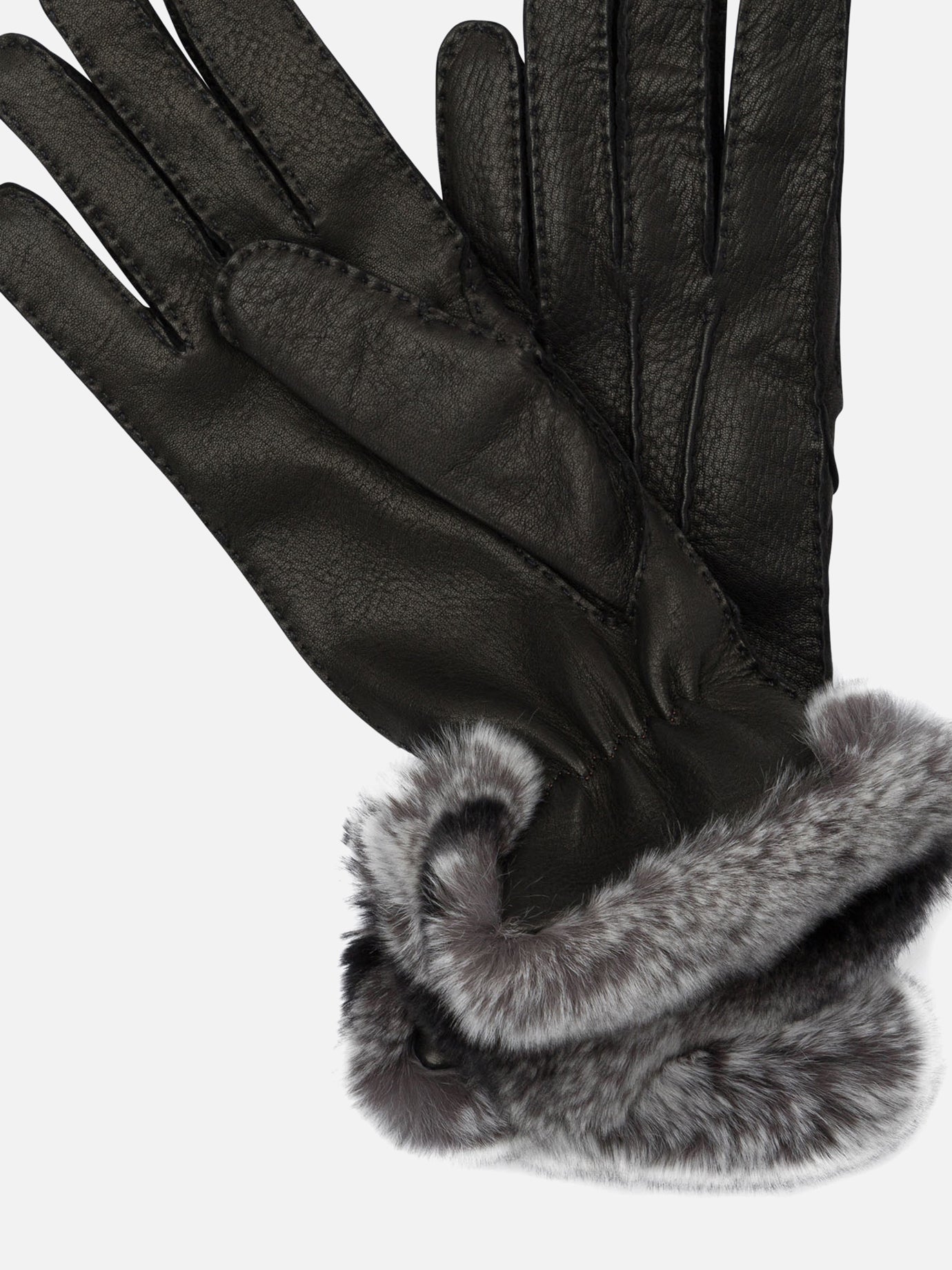 Casual gloves 100% leather  Black - Restelli Women | PDP | VIETTI Online Store | thumbnail_2